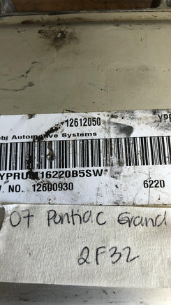 12612050 Pontiac Grand Prix 2007 ecm ecu computer  "Tested"