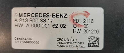 A 213 900 33 17 Mercedes 220D or 350D TCM transmission computer