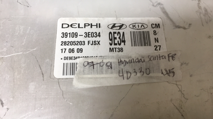39109-3E034 Hyundai Santa Fe 2007-2009 ecm ecu computer - Swan Auto