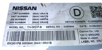 284A1 6RA1B Driver Assist Control Module 2021-2023 Nissan Rogue