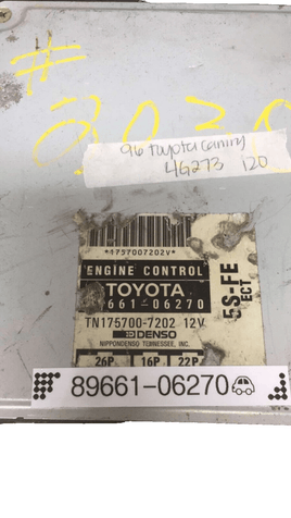 89661-06270 Toyota Camry ecu ecm computer 1996 - Swan Auto