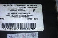 22681826 bcm body control module 2001-2005 Chevy Malibu