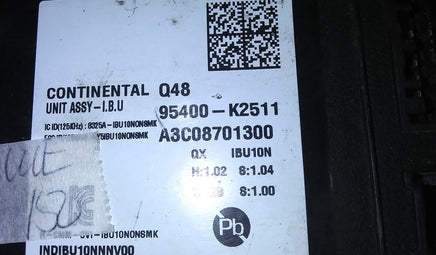 95400-K2511 IBU Control Module BCM 2020-2022 Hyundai Venue