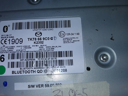 2021 Mazda CX-5 CX5 bluetooth blue tooth adapter module TK78 66 9C0 C