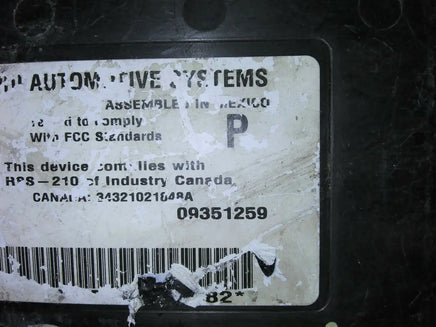 09351259 bcm body control module 2001-2003 Chevy Malibu