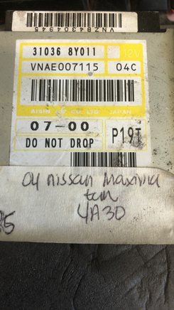 2004 Nissan Maxima tcm transmission computer 31036 8Y011