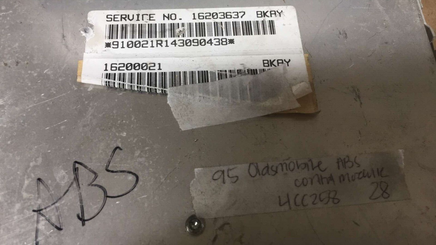 16200021 Oldsmobile Cierra ECM ECU computer 1995
