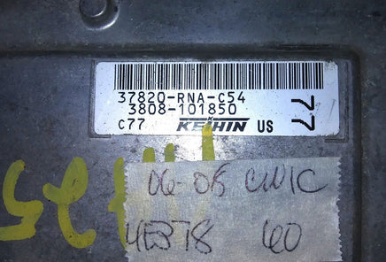 37820-RNA-C54 Honda Civic 2006-2008 ecm ecu computer
