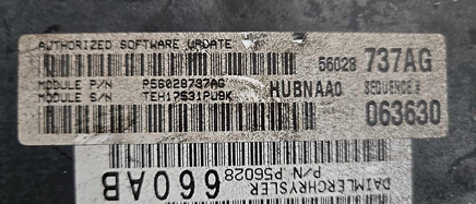 P56028737AG Dodge Ram pickup 2003 ecm ecu computer