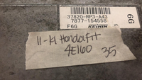 37820-RP3-A43 Honda Fit 2011-2014 ecm ecu computer