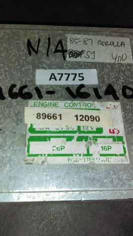 89661-12090 ecm ecu computer 1985-1987 Toyota Corolla