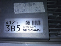NEC025-670 ecm ecu computer 2020 Nissan Sentra