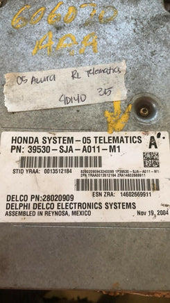2005 Acura RL telematics control module 39530-SJA-A011-M1