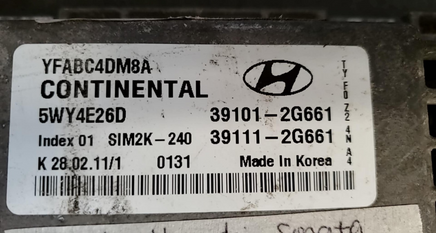 39101-2G661 ecm ecu computer 2011-2014 Hyundai Sonata