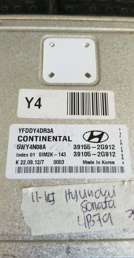 39155-2G912 Hyundai Sonata 2011-2015 ecm ecu computer