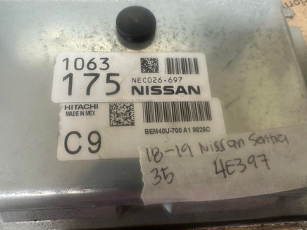 NEC026-697 ecm ecu computer 2018-2019 Nissan Sentra