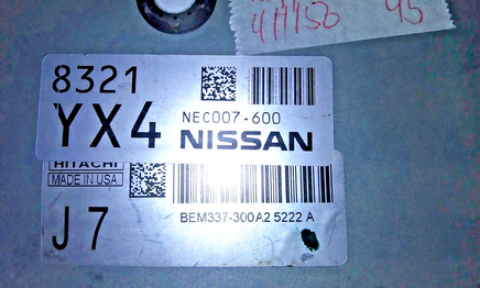 NEC007-600 ECM ECU computer 2016-2017 Nissan NV200