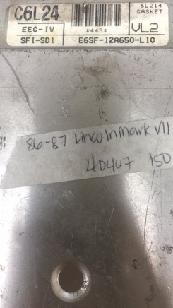 E6SF-12A650-L1C Lincoln Mark VII anti lock control module computer 1986-1987