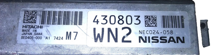 NEC024-058 ecu ecm computer 2018-2019 Infiniti Q50