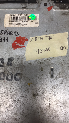 8 361 785 BMW 735 735i Amplifier Control Module 2000 **TESTED**