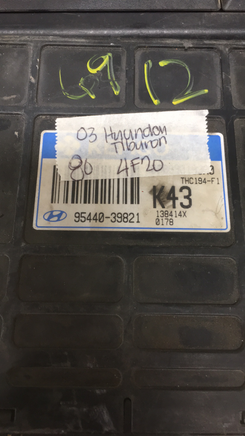 95440-39821 Hyundai Tiburon ecm ecu computer 2003