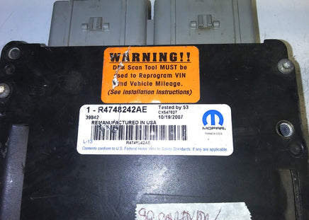 R4748242AE Dodge Caravan or Voyager 1999 ecm ecu computer