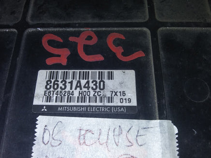 8631A430 Mitsubishi Eclipse 2008 ecm ecu computer