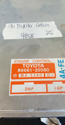 89661-20580 ecu ecm computer 1990 Toyota Celica