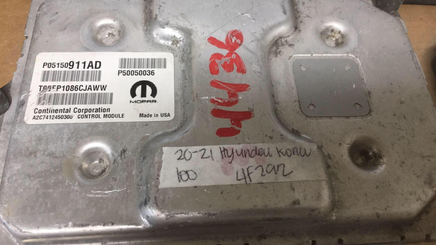 P05150911AD Hyundai Kona 2020-2021 ecm ecu computer