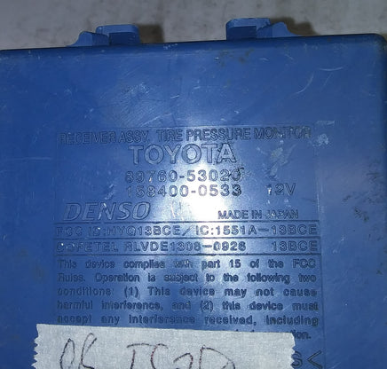 89760-53020 Lexus IS250 2008 tire pressure monitor