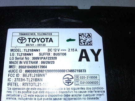 86741-06130 telematic communication control module 2022-2024 Lexus ES250
