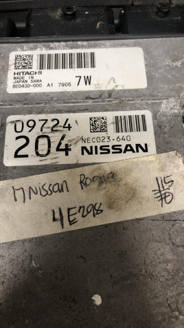 NEC023-640 Nissan Rogue 2017 ecm ecu computer
