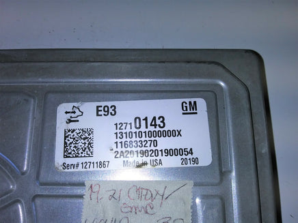 12710143 Chevrolet or GMC Pickup 2019-2021 ecu ecm computer
