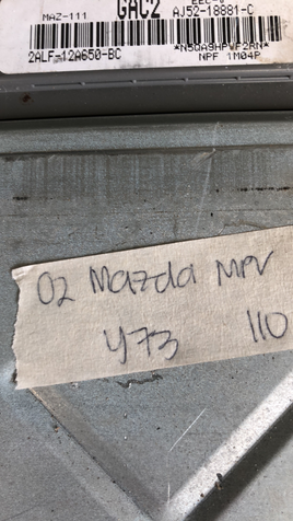 2ALF-12A650-BC Mazda MPV 2002 ecm ecu computer