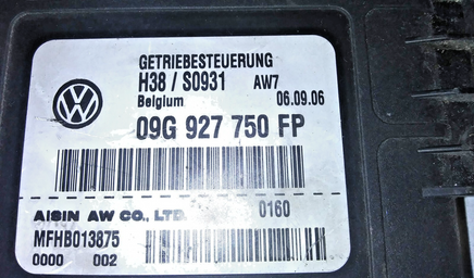 09G 927 750 FP tcm transmission computer 2007 VW Passat