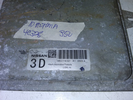 2010 Nissan Altima ecu ecm computer MEC114-021
