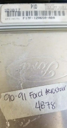 F17F-12A650-ABA ecm ecu computer 1990-1991 Ford Aerostar