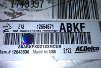 12654671 ecm ecu computer 2013 Chevrolet Volt