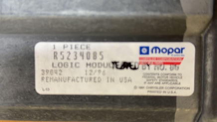 R5234085 Caravan, LeBaron or New Yorker 1987 logic control module **NEW OEM**