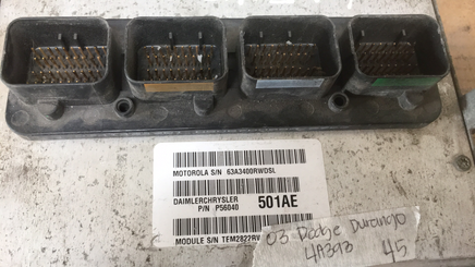 P56040501AE Dodge Durango  ecm ecu computer 2003