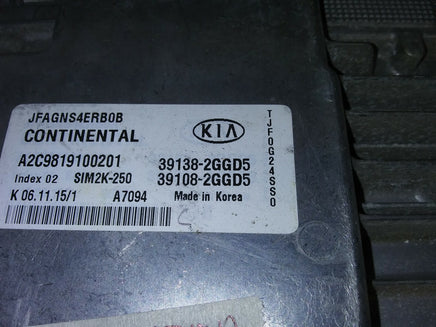 2016-2017 Kia Optima ecm ecu computer 39138-2GGD5