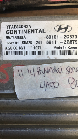 39101-2G679 ecm ecu computer 2011-2014 Hyundai Sonata
