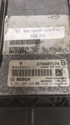 670031346B Maserati Ghibli ecu computer 2018
