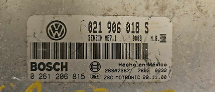 021 906 018 S VW Jetta or Golf 2000-2002 ecm ecu computer