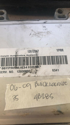 12612047 Buick Lacrosse 2006-2009 ecm ecu computer ***TESTED GOOD***