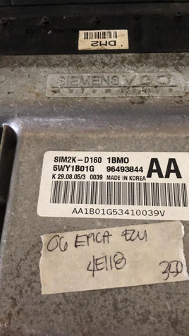 96493844AA Chevrolet Epica 2006 ecu ecm computer