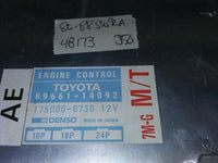 1986-1988 Toyota Supra ecm ecu computer 89661-14092
