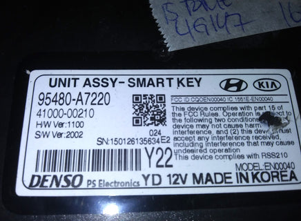 95480-A7220 keyless receiver module 2015 Kia Forte