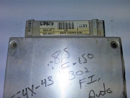 E5TF-12A650-S1B Ford F150 F-150 1985 ecm ecu computer