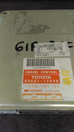 89661-12490 Toyota Corolla or Geo Prizm 1990 ECM ECU computer